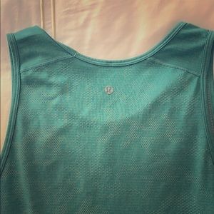 Lululemon athletic tank top aqua blue / green